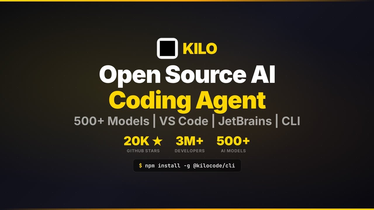 Kilo &mdash; Open Source AI Coding Agent (Tutorial)