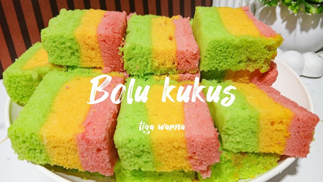 SUPER LEMBUT‼️BOLU KUKUS TIGA WARNA YANG ENAK DAN RAMAH DIKANTONG, WAJIB COBAIN😍😍😍