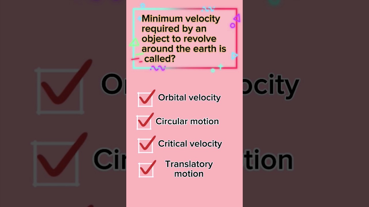 What is critical velocity? 