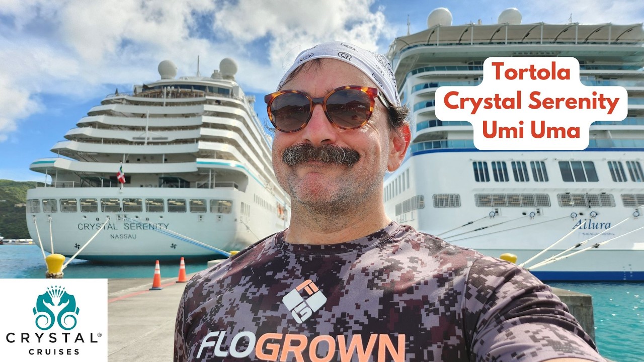 Rainy Tortola Day 6 on Crystal Serenity, Umi Uma by Nobu + Epic White Party! 🚢🤍