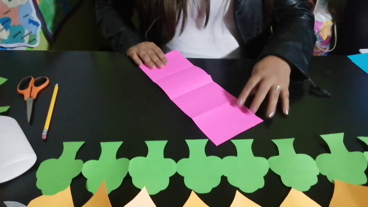 Kirigami😲👉 facil de hacer😉👏👏🧡🧡🧡🧍‍♂️🌳🌸🌼