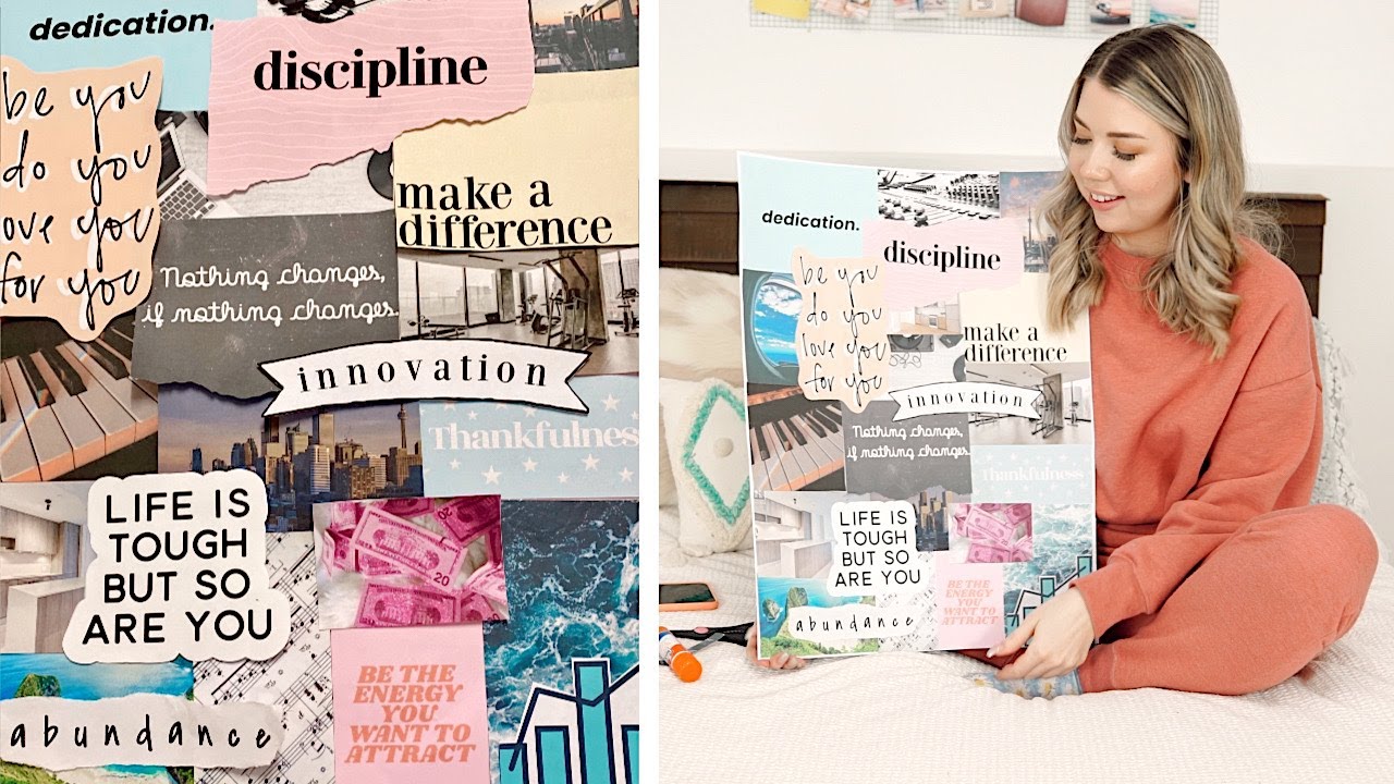 Making A Vision Board For The New Year! My 2020 Goals!