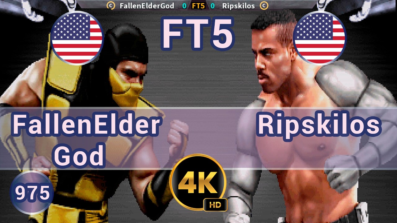 UMK3 - 🇺🇸 FallenElderGod vs Ripskilos 🇺🇸 FT5 /4K 60FPS #umk3 #ultimatemortalkombat3 #t99h #fightcade