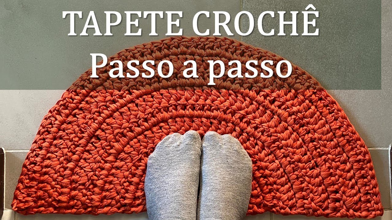 Tapete Meia Lua de Crochê - Iniciantes - Passo a passo - DIY