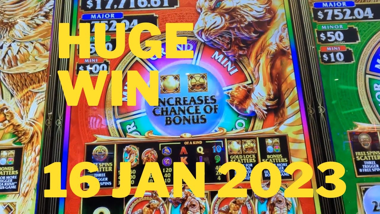 Big Win !!! Hand Payout on Ultra Rush Gold slot machine on 16 Jan 2023 at Elements Casino