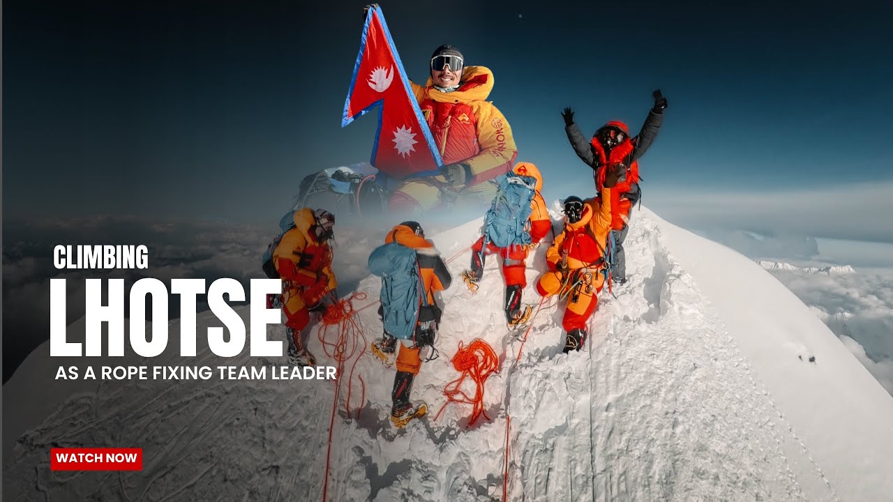 Breaking trail to Lhotse's summit 8,516M - our journey as rope fixing team @Saila_mingma