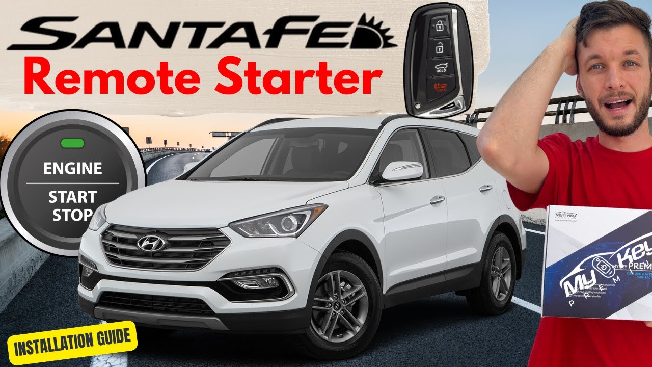 Hyundai Santa Fe 2013-2018 с дистанционным запуском | Как установить | My Key Premium