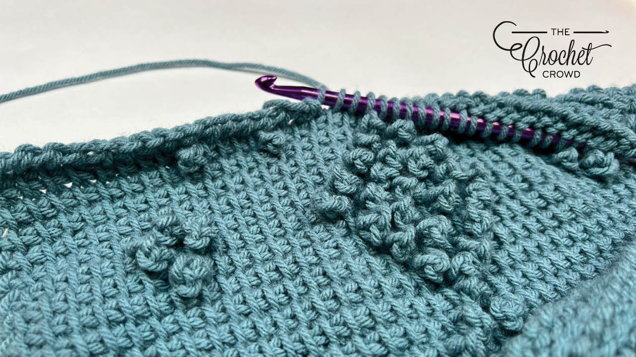 Tunisian Picot Stitch Demonstration | EASY | The Crochet Crowd