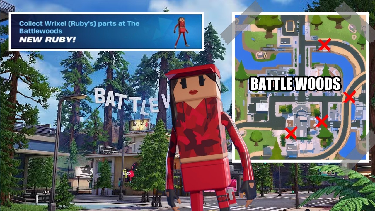 Гайд по Fortnite | Как собрать все 4 детали Рекса (для Руби) в Битлвудс