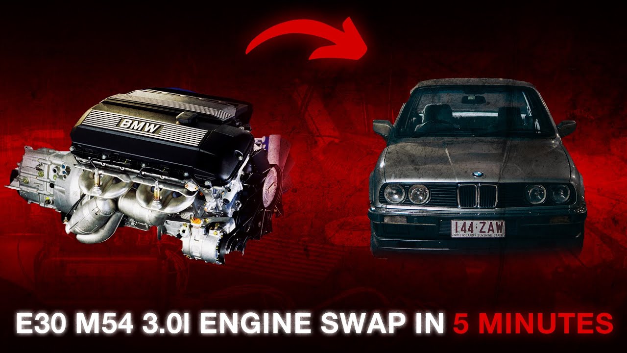 Building a BMW M54 Swapped E30 in 5 Minutes