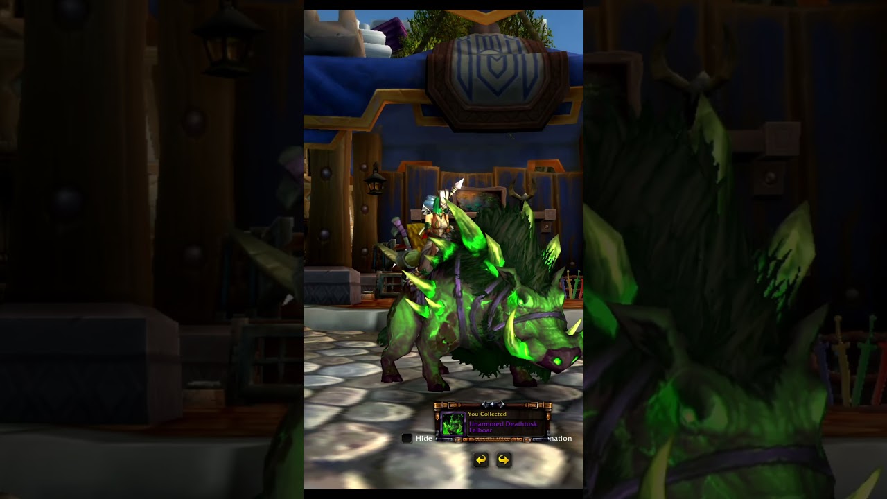 🐗Unarmored Deathtusk Felboar! Mount 300!🐗📺twitch.tv/pdpast29 #WorldOfWarcraft #Mounts #felboar