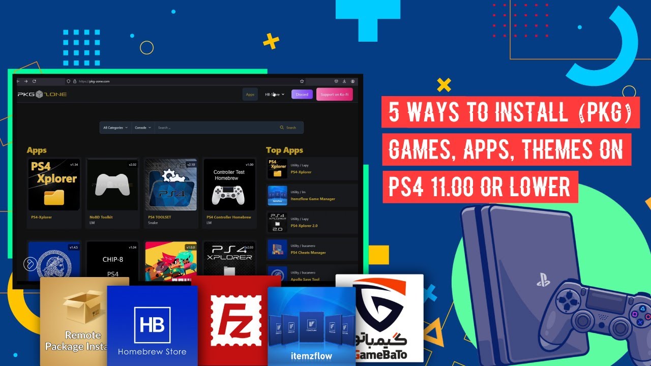 5 Ways To Install (PKG) Games, Apps, Themes On PS4 11.00 or Lower