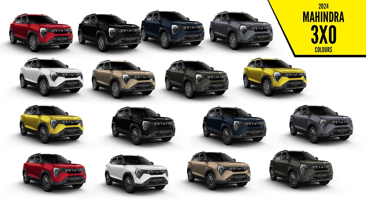 2024 Mahindra 3XO SUV &ndash; All Color Options &ndash; Images | AUTOBICS