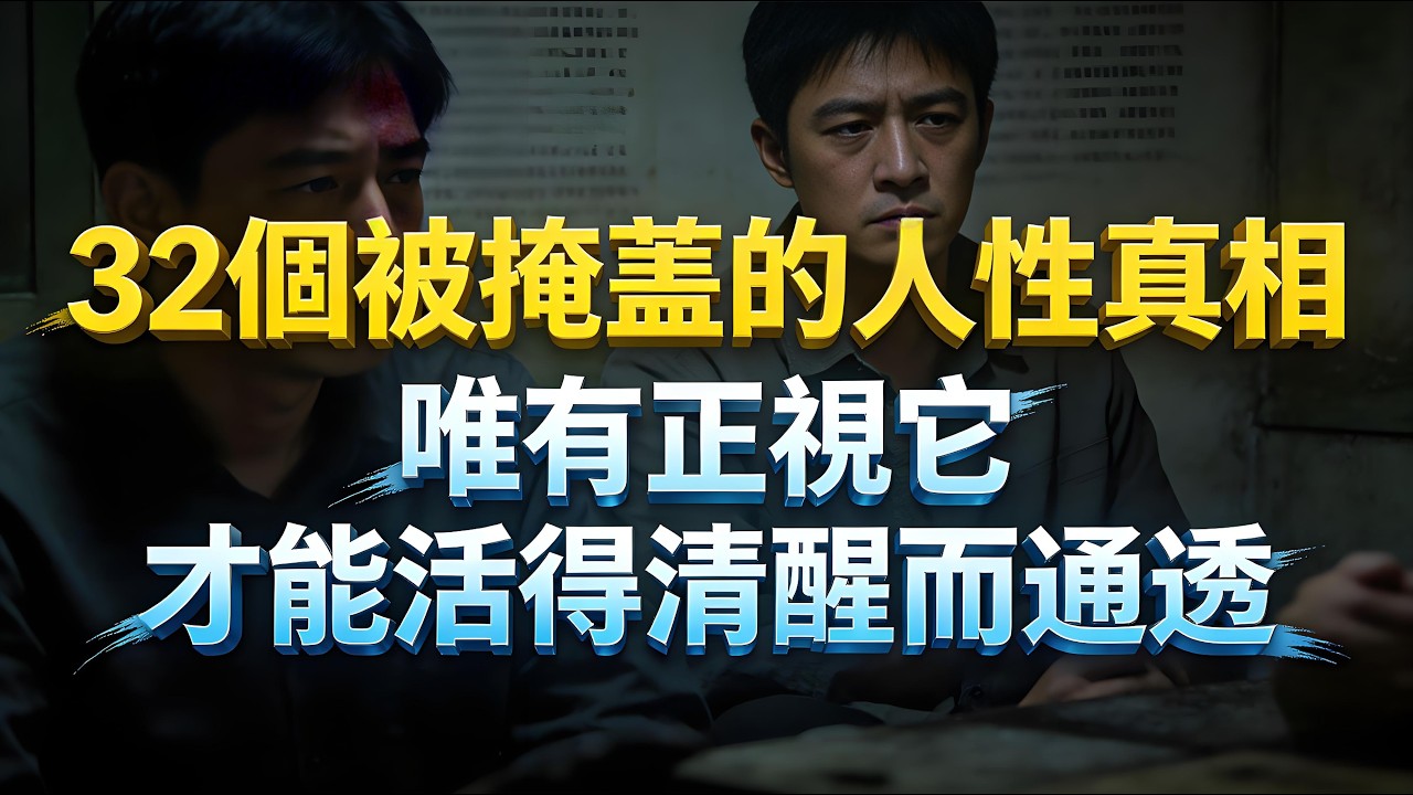 32個被掩蓋的人性真相！唯有正視它，才能在複雜的世間站穩腳跟，活得清醒而通透。