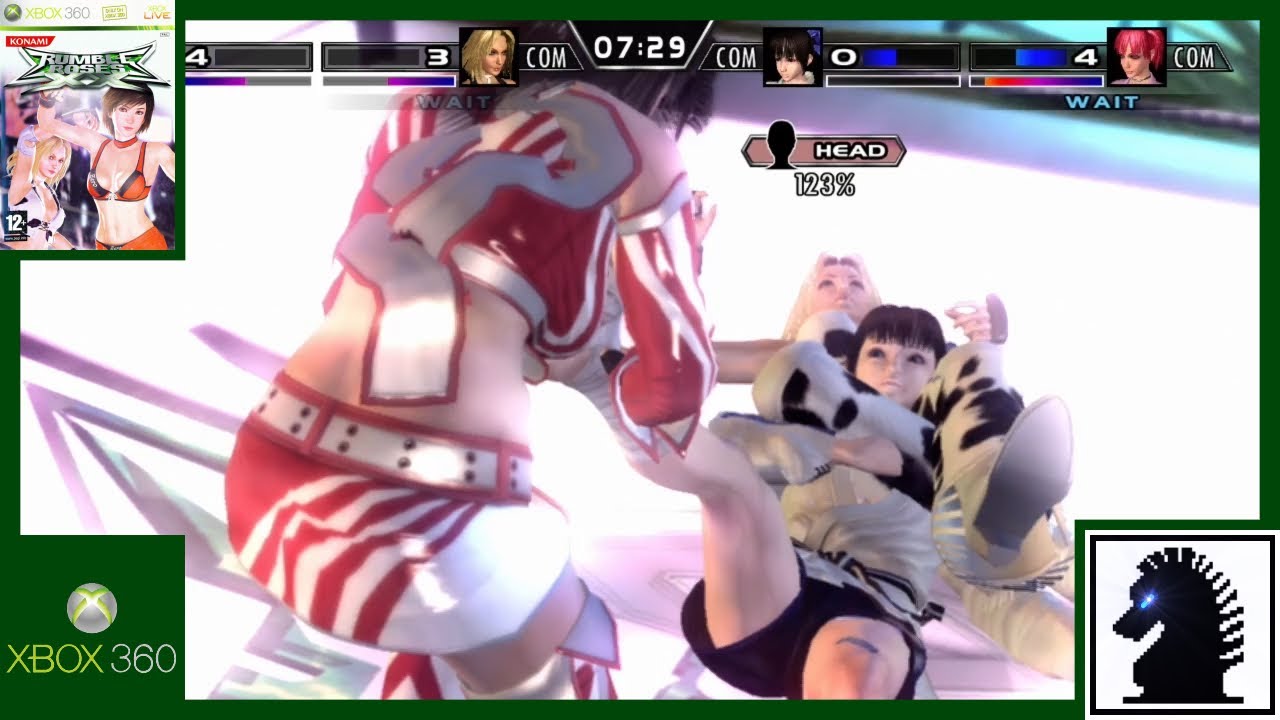 XB360 Rumble Roses XX - Tag Match: Reiko Hinomoto & Dixie Clemets vs. Makoto Aihara & Candy Cane