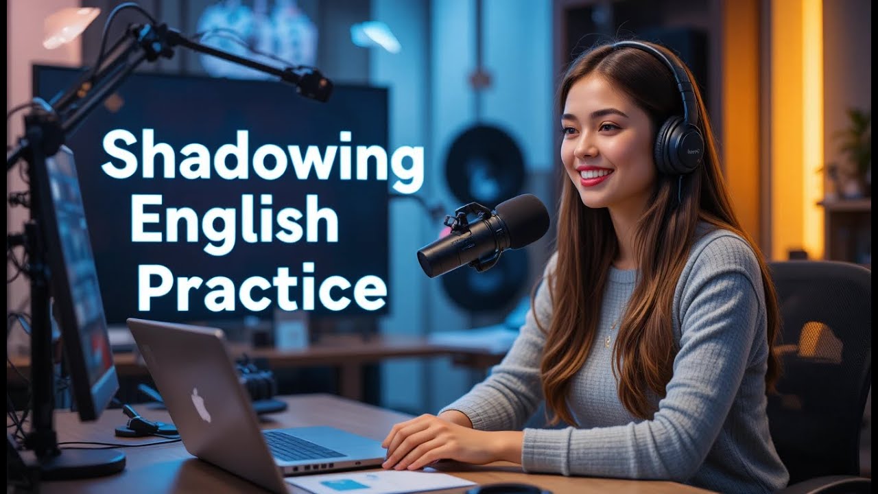 English shadowing practice for learning | slow English with stories,