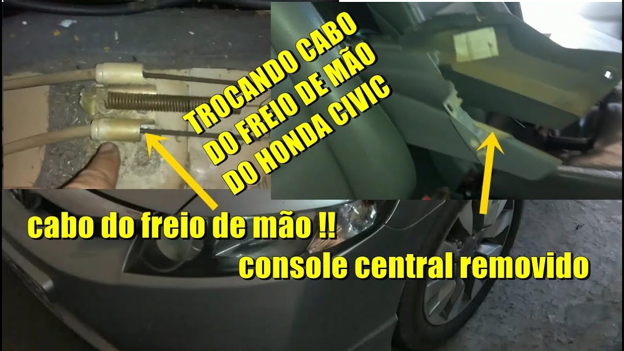 Honda Civic troca do cabo freio de mão