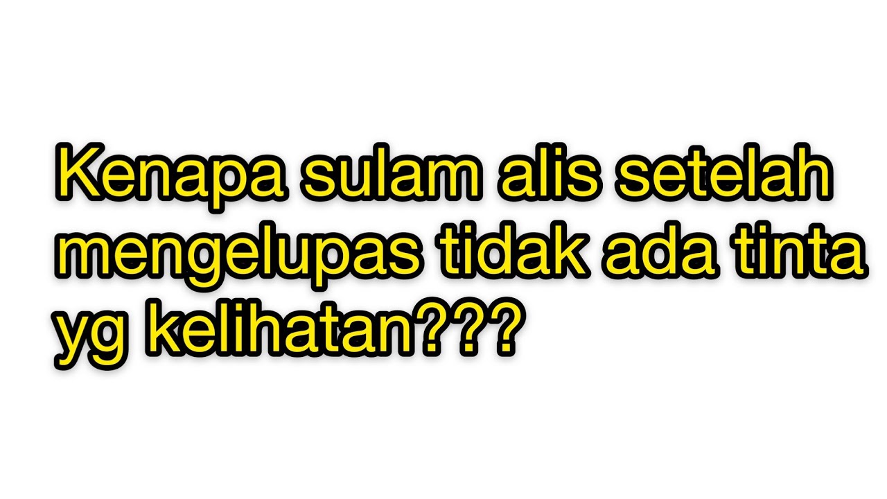 Sulam alis gagal || setelah mengelupas tidak ada tinta yg tersisa di kulit