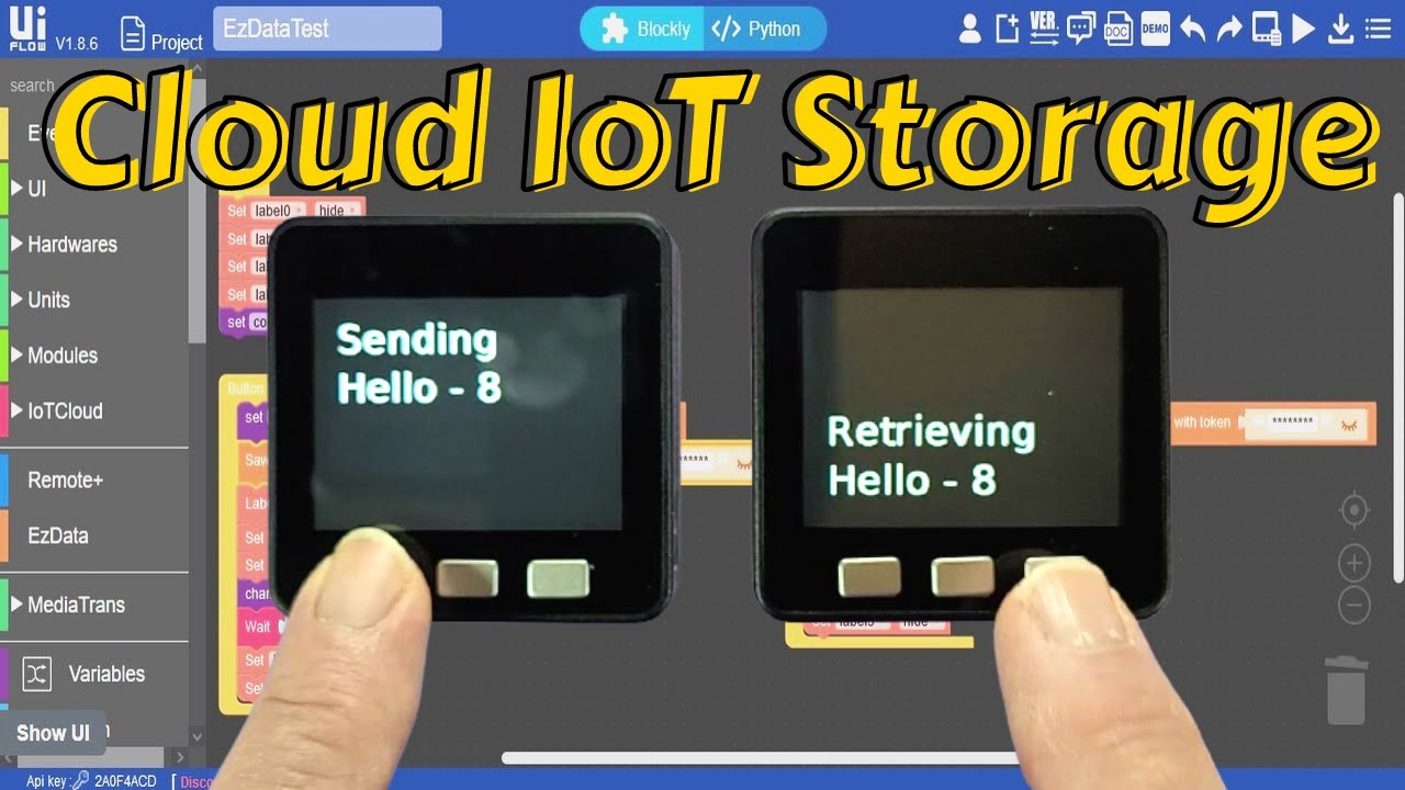 New M5Stack EzData IoT Cloud Storage