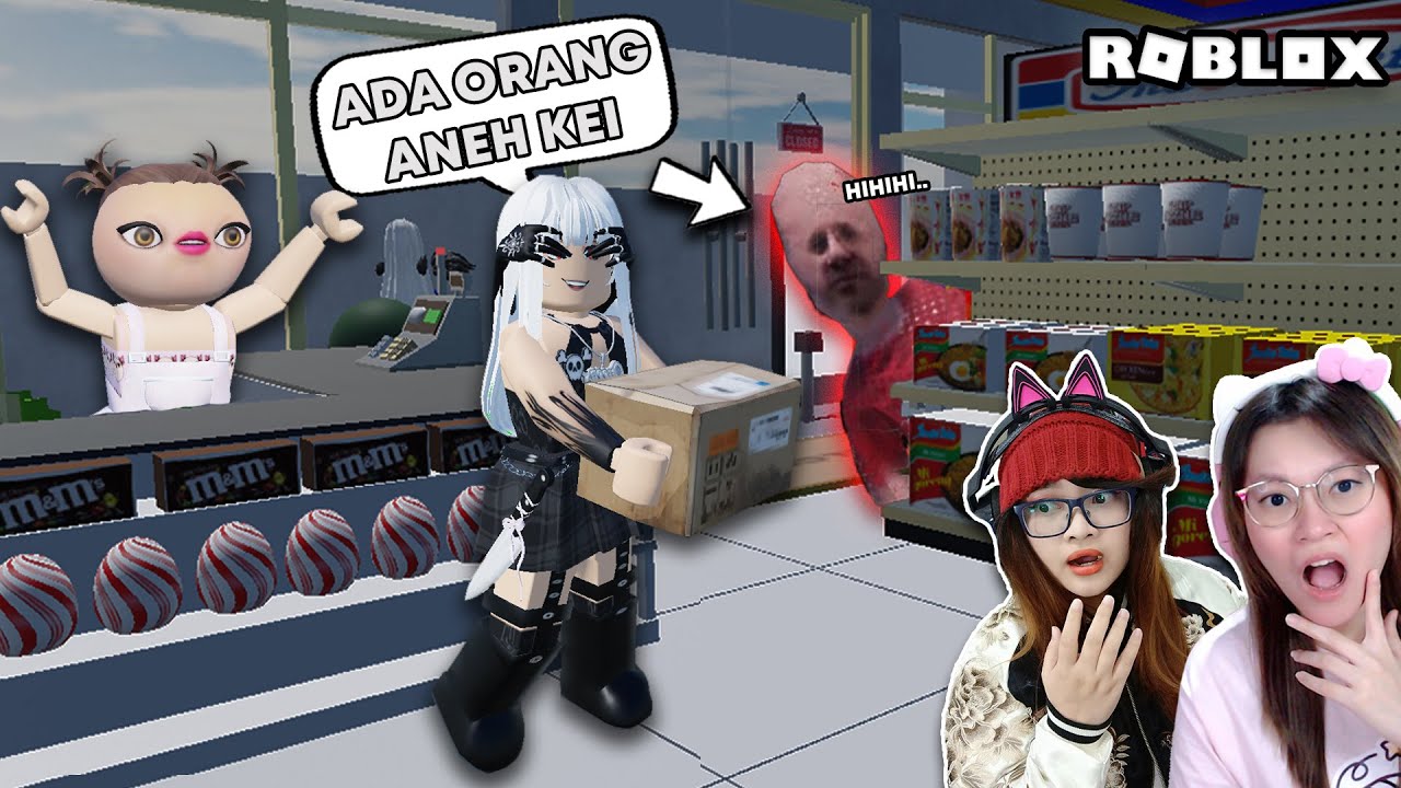 Aku Dan Nata Kerja Jadi Kasir Indomaret ?!! [Roblox Indonesia]