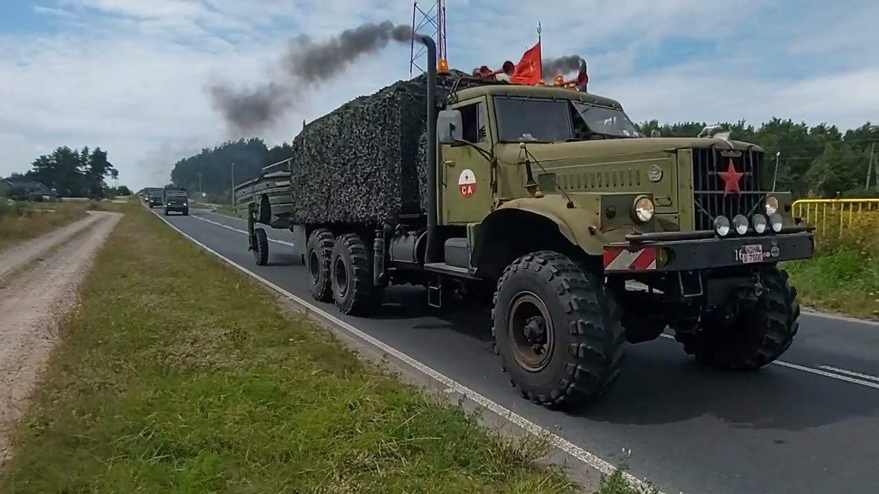 Przejazd kolumny pojazdów militarnych z Bornego Sulinowa do Szczecinka -sierpień 2024.#military