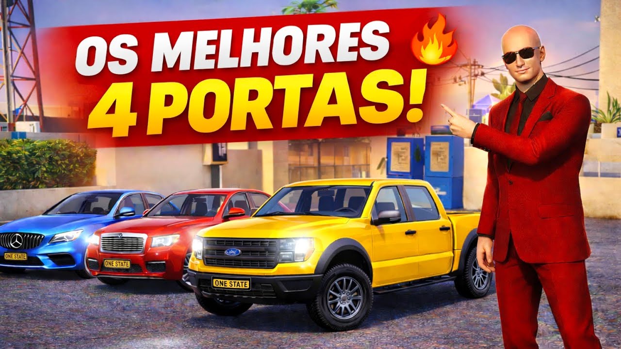 OS MELHORES CARROS 4 PORTAS DA CONCESSIONÁRIA 🔥 ONE STATE RP