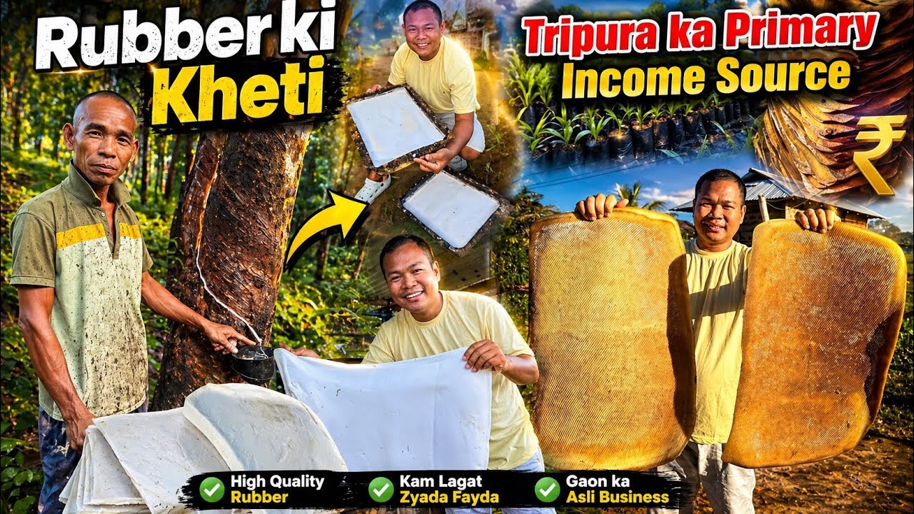 How Tripura Farmers are becoming Millionaires ? Tripura ka Rubber ki kheti | How The Tribal survive