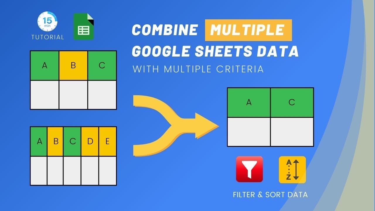 Google Sheets - Combine Data From Multiple Worksheets (Tabs) into ONE ⇨ Filter ⇨ Sort (➕ Example)