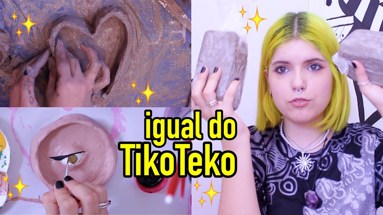 DIY FAZENDO DECORAÇÕES pro QUARTO de ARGILA