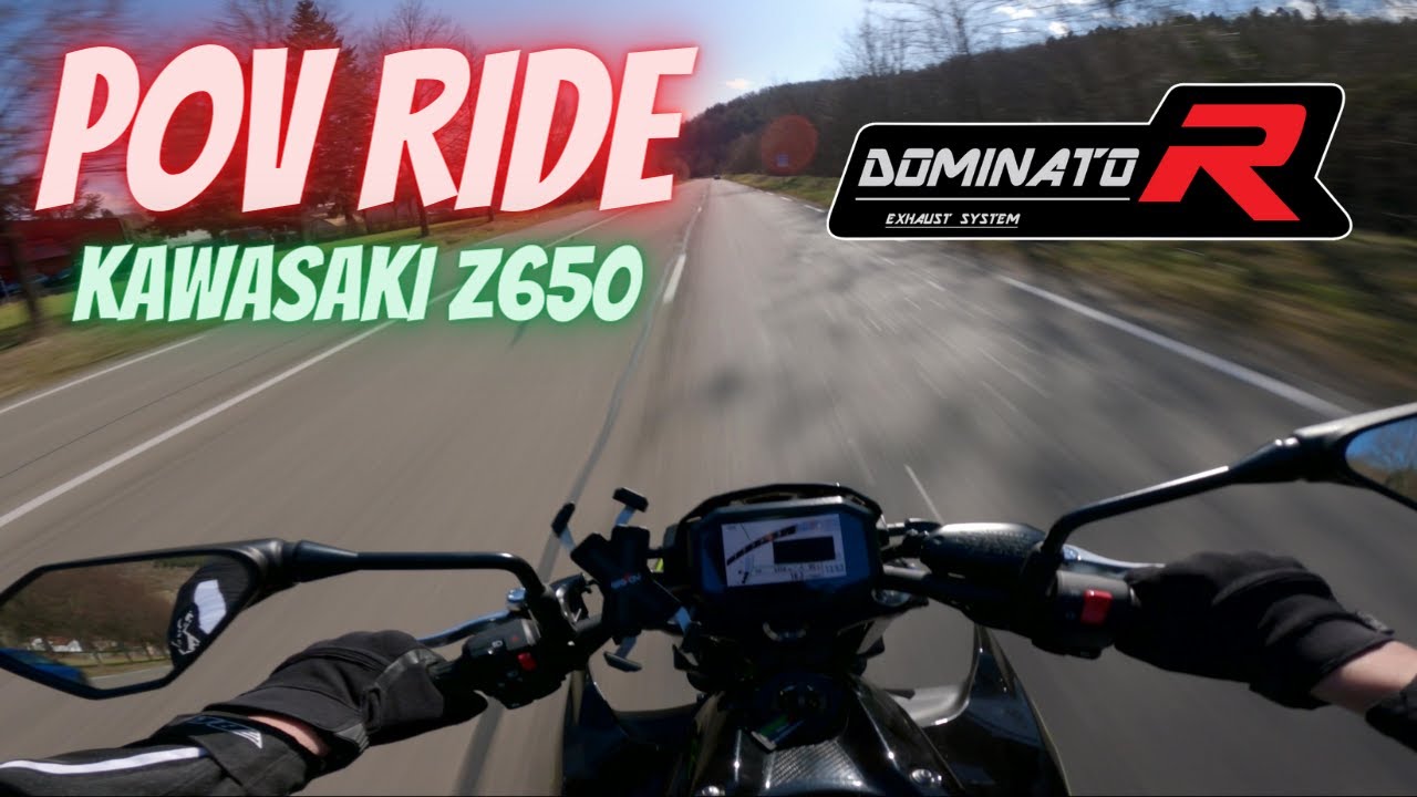[ POV RIDE ] Kawasaki Z650 2021 Échappement Dominator | Route | #Adam42g