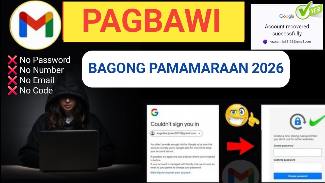 Paano I-recover ang Gmail Account 2026 || Pag-recover ng Google Account nang walang beripikasyon