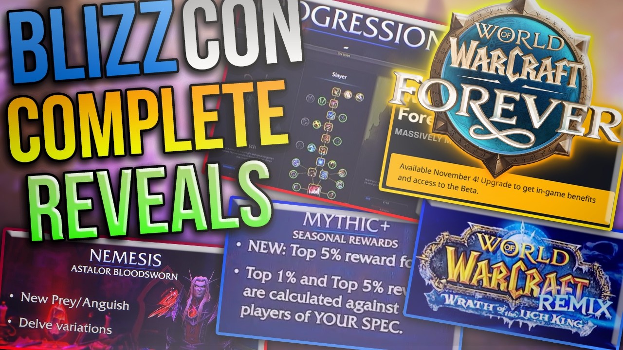6 Hours of Blizzcon in 15 Minutes | Midnight & WoW: Forever News Recap