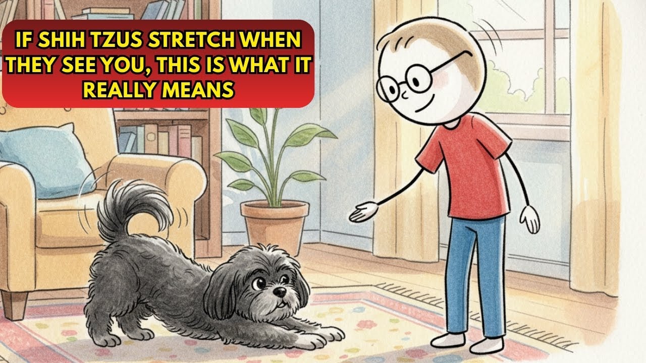 If Shih Tzus STRETCH When They See You, This Is What It Really Means