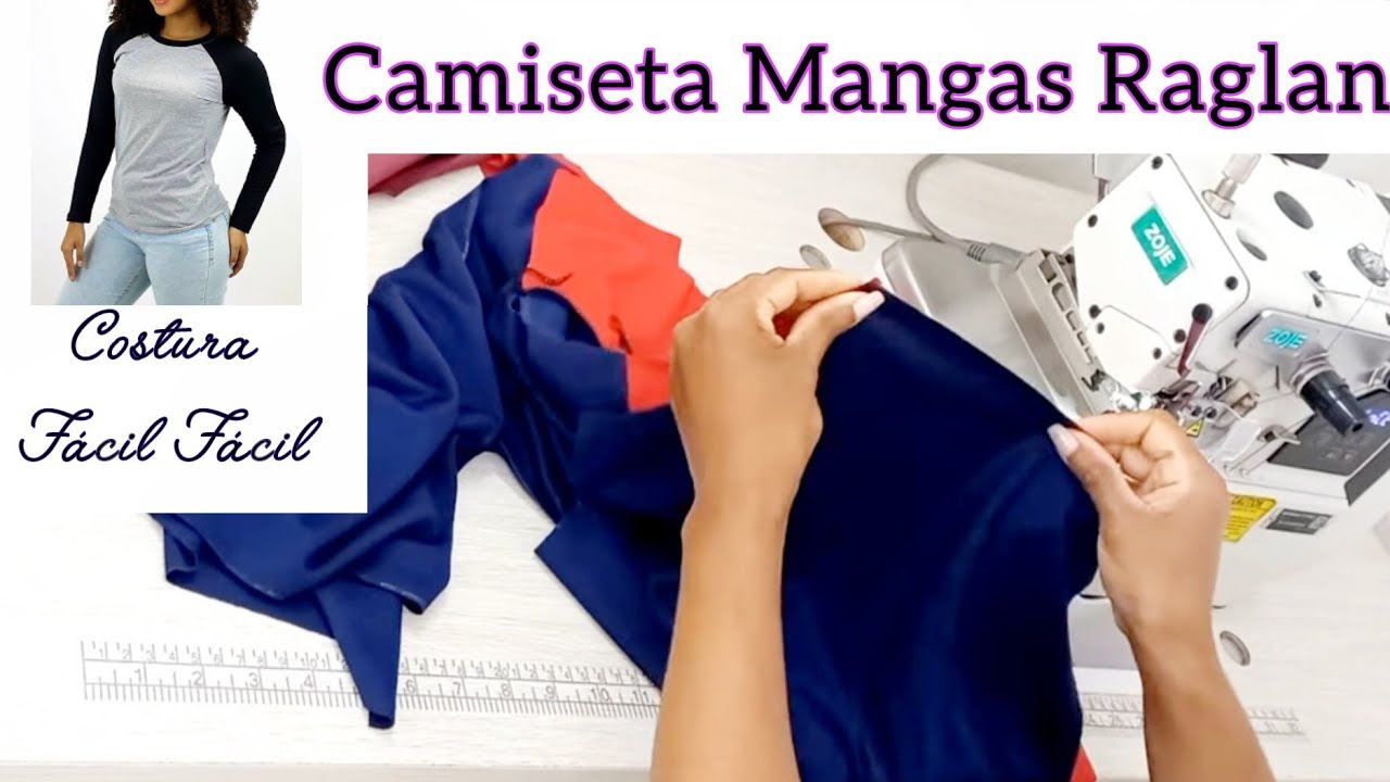 COMO COSTURAR camiseta magas RAGLAN 