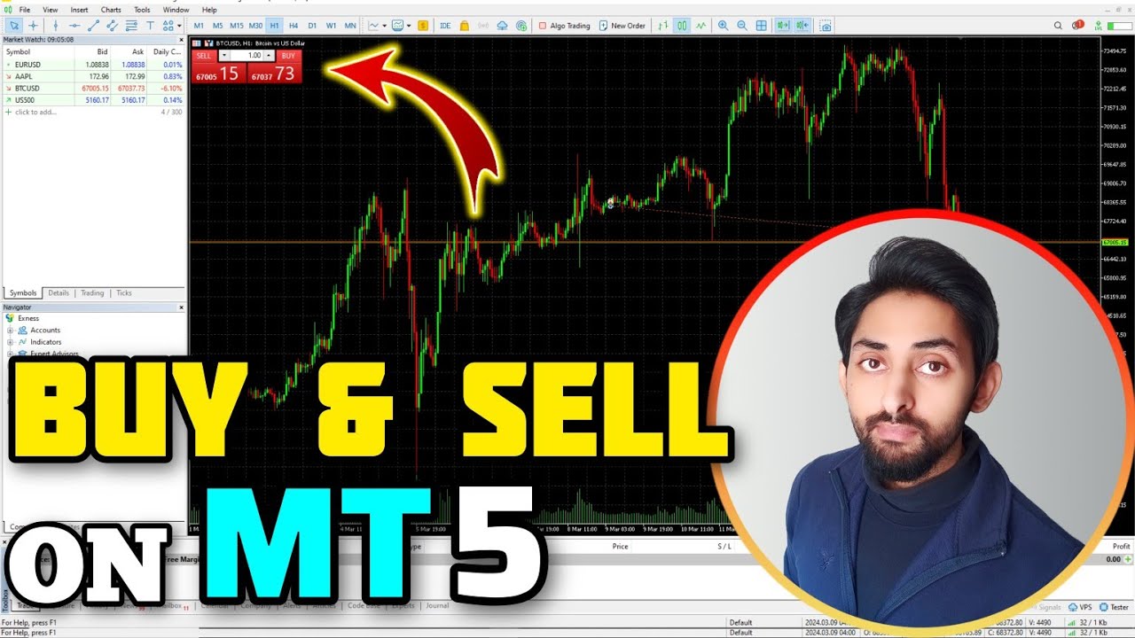 HOW TO BUY & SELL ON MT5 | META TRADER 5 | EXNESS TRADING 2024 | HINDI/URDU