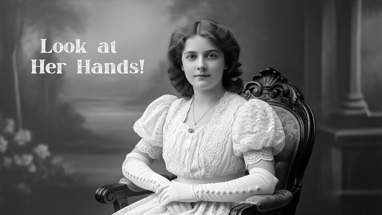 A 1904 Studio Photo Looks Harmless — Until You Notice Her Terrifying Hands