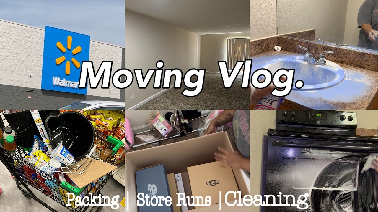 MOVING VLOG #1 📦🔑| My First Apartment At 23! Packing+Shopping+Cleaning ✨