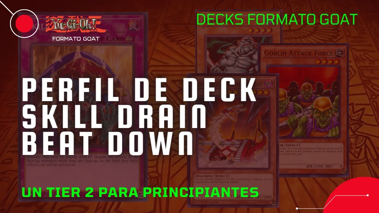 Perfil de Deck Skill Drain Beat Down - Yugioh Formato Goat / Time Wizard