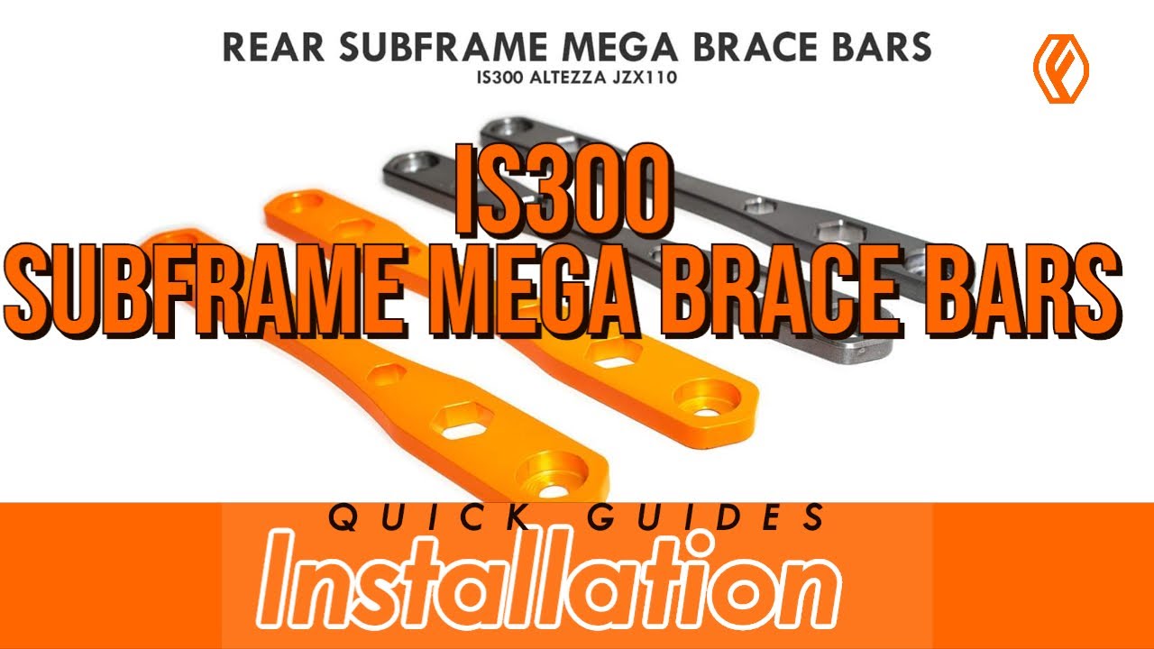 FIGS IS300 REAR SUBFRAME MEGA BRACE BAR INSTALL