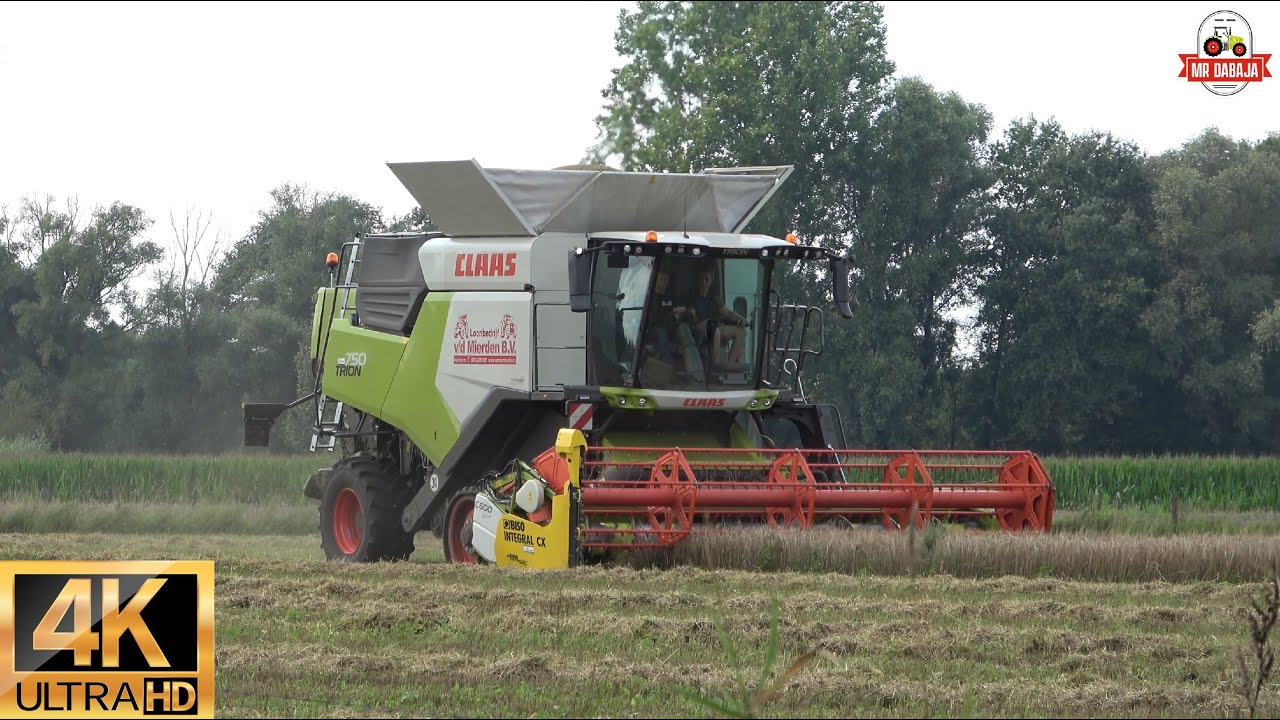 full version van de mierden Claas Trion 750 terra trac Claas C600 + 2 times deutz fahr +dronefootage