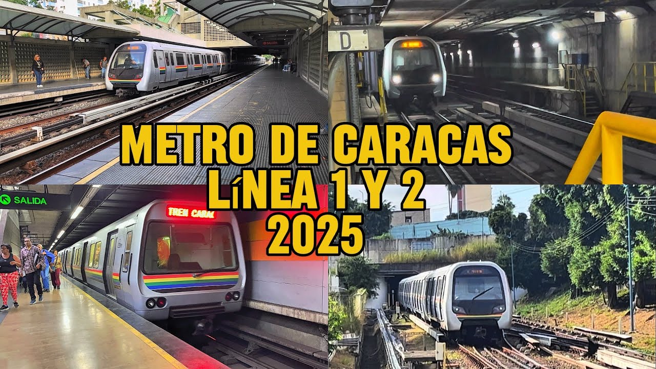 Metro de Caracas 2025 Líneas 🔴1 y 🟡2