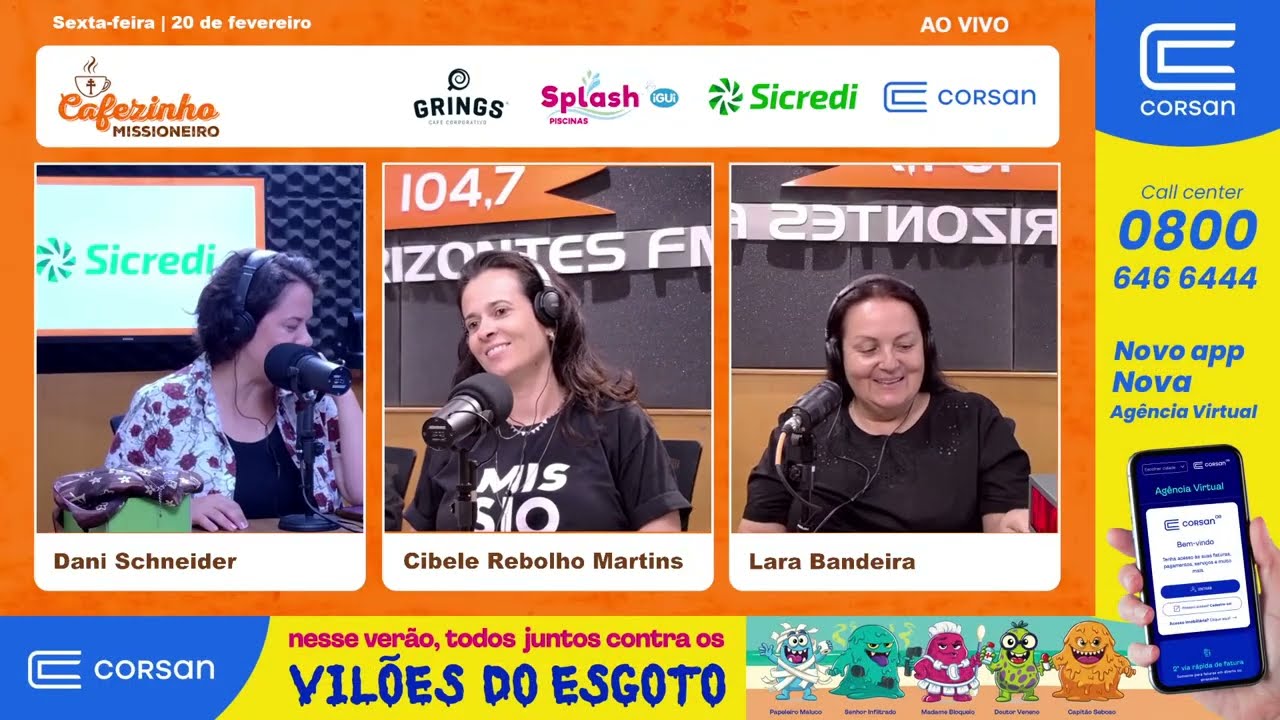 #158 Cafezinho Missioneiro, com Cibele Rebolho Martins e Lara Bandeira.