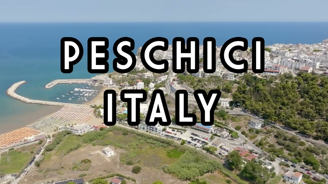 Peschici by drone 🏘️ The White Heart of Gargano | Aerial stock footage