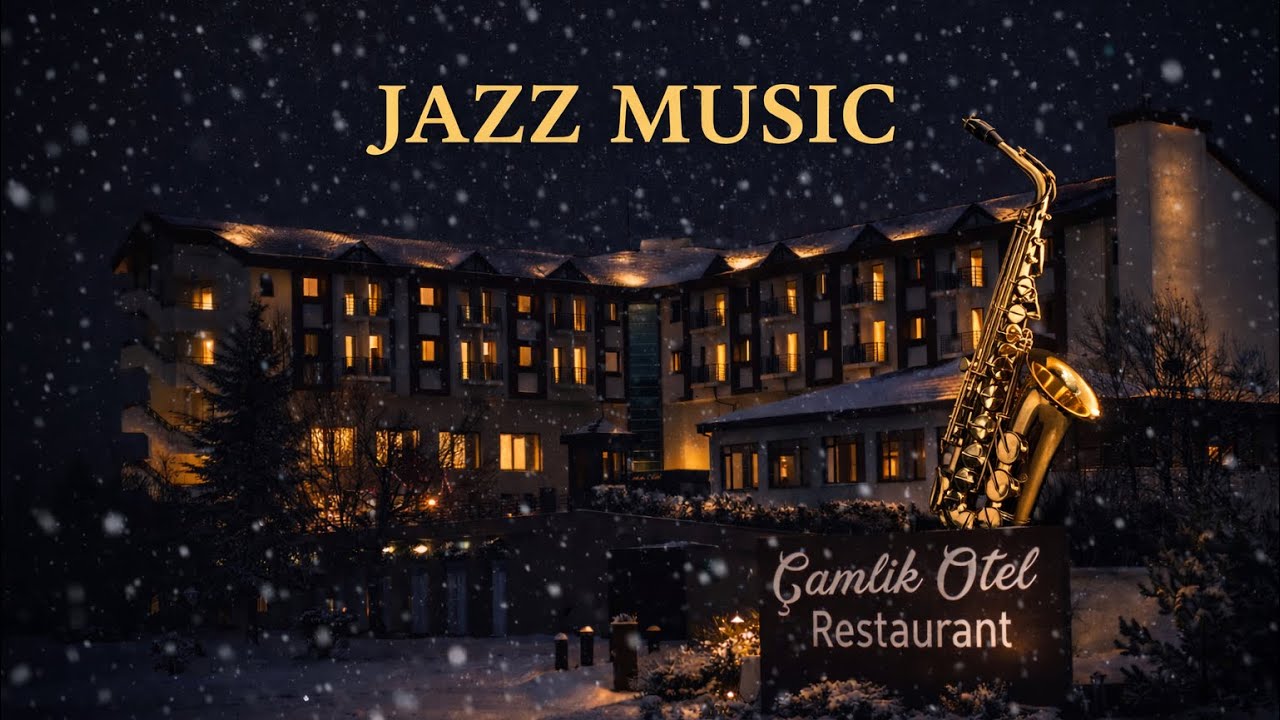 Jazz Music 🎶 Yozgat Çamlık Otel Yavaş Çekim Kar Yağışı 🌨️ 