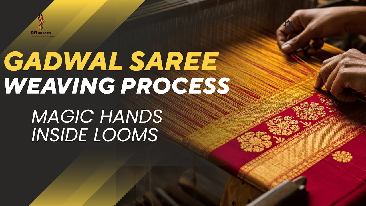 Gadwal Magic in the Making – Only at DR Sarees! #gadwalsilksarees #gadwalsareemanufacturing