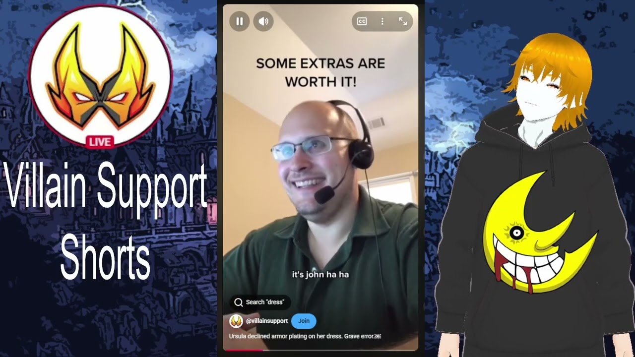 Reaction to Villain Support Shorts