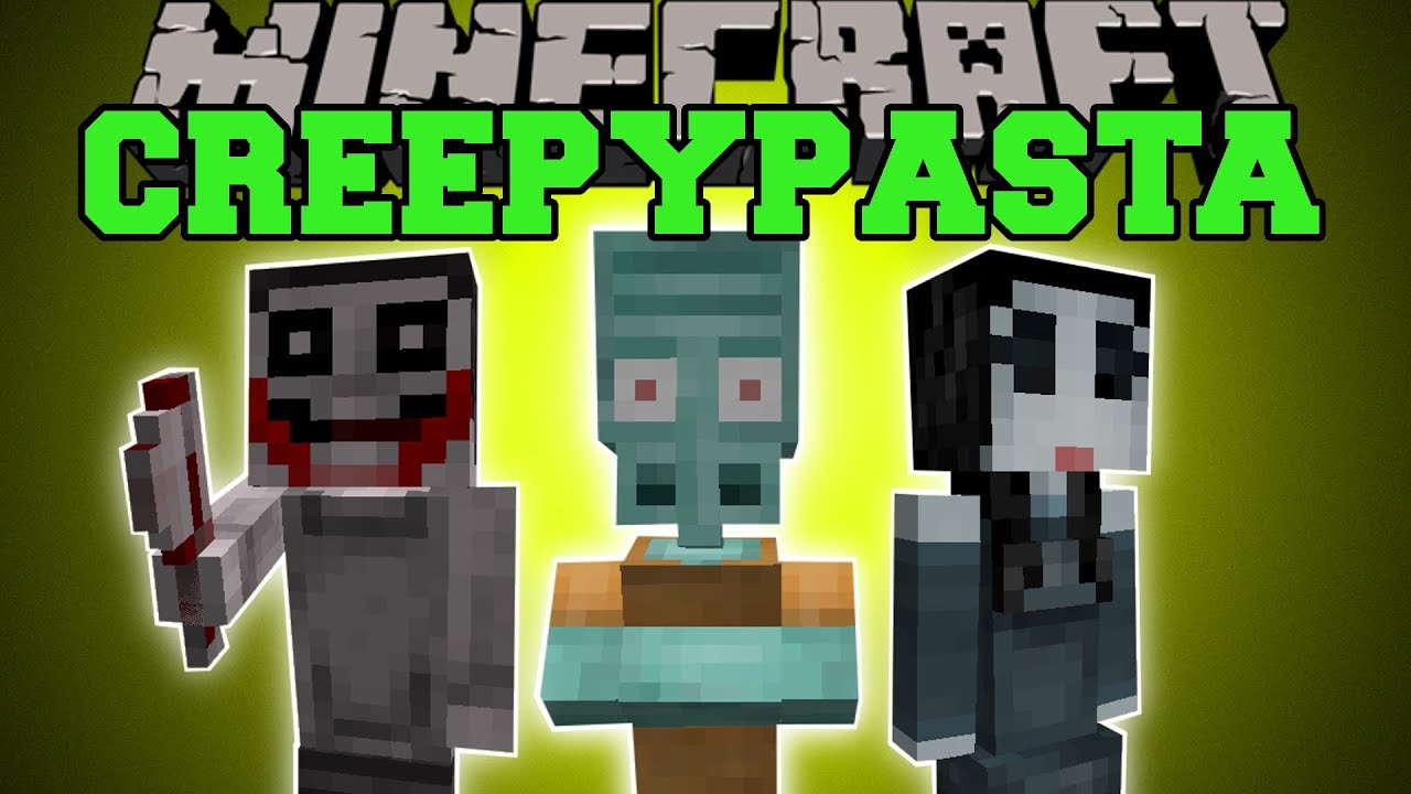 Minecraft: CREEPYPASTA (BEWARE, EVIL AWAITS YOU!) Mod Showcase