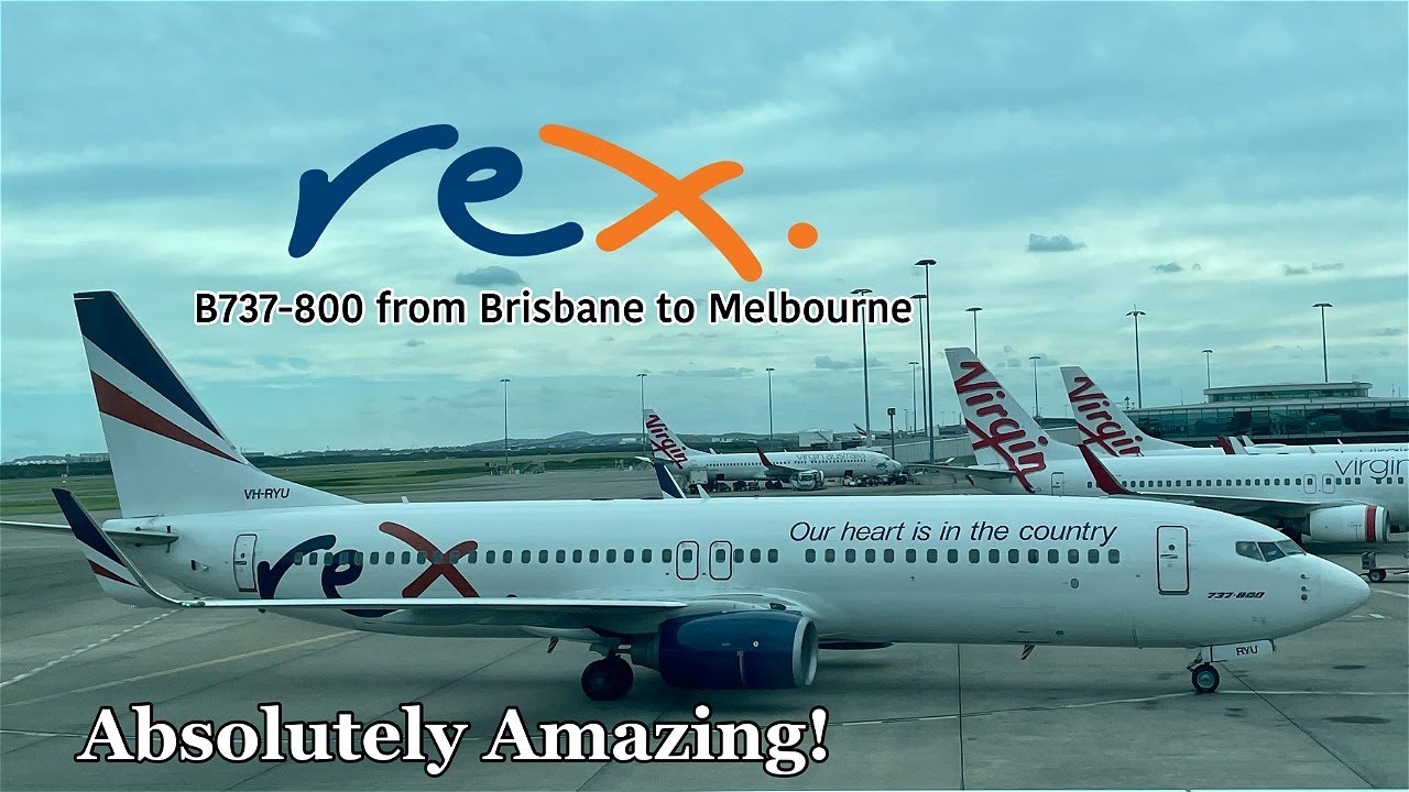 AMAZING SERVICE on REX B737 | Brisbane to Melbourne Economy Class