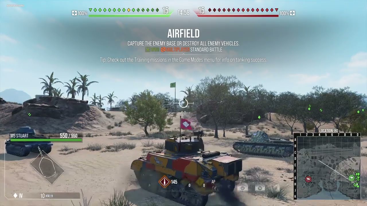 World Of Tanks WW2 Era My M5 Stuart At Airfield