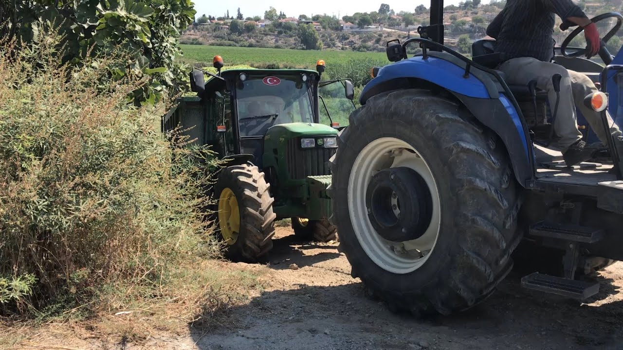 John Deere Kaldı New Holland Çekti (Yük 10 Ton)
